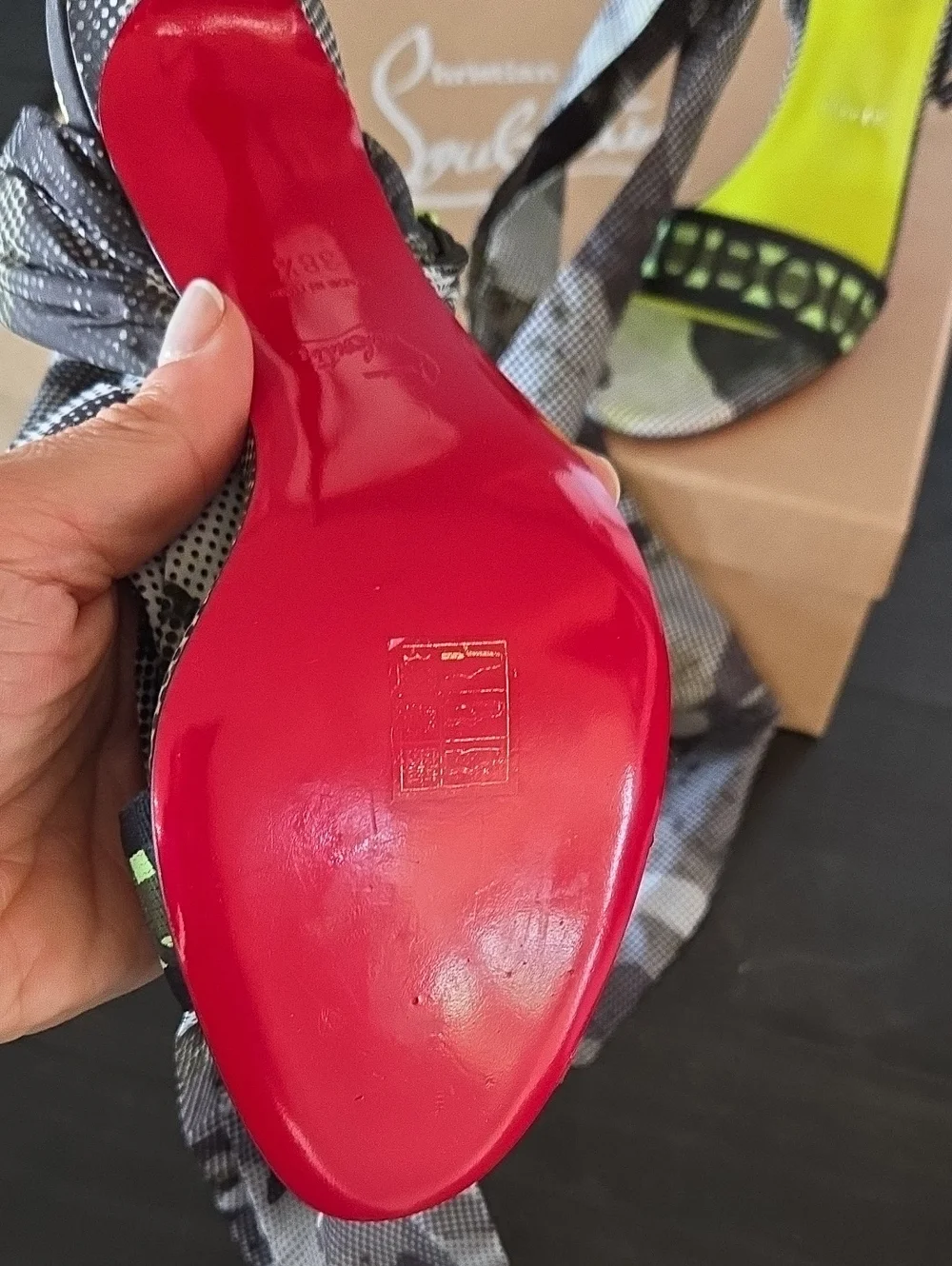 Christian Louboutin Wind 100 Around Heels Size 38.5